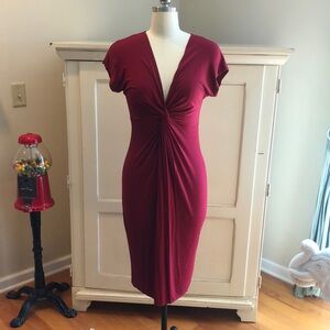 MIJO Red Modal & Spandex Dress